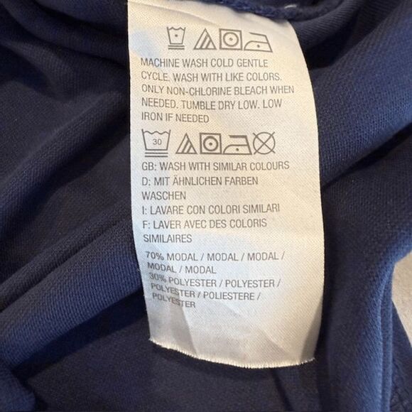 H by Halston Ruched Waist Dress Navy Blue Lightweight Flowy Flattering Size 2X - Picture 6 of 9